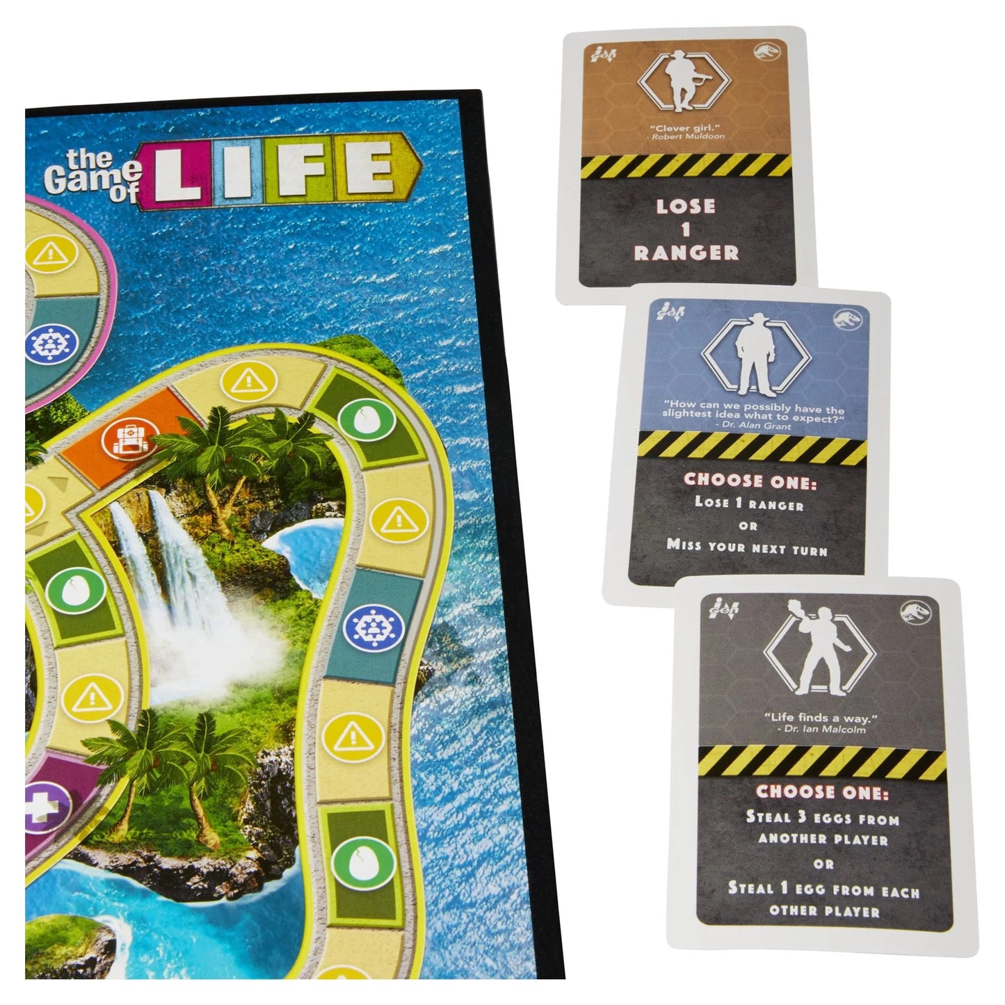 The Game of Life Jurassic Park Edition Board Game - Ages 8+, 2-4 Players