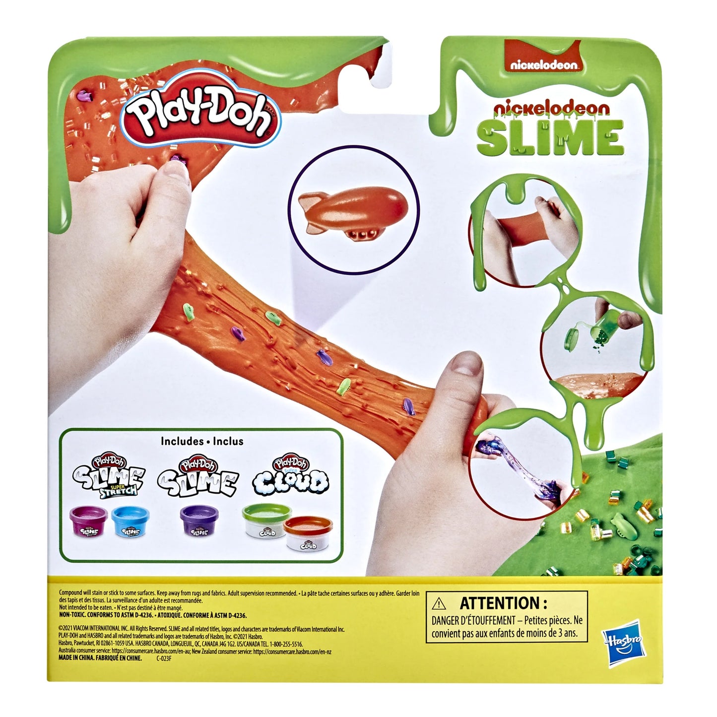 Nickelodeon Slime Play-Doh Rockin' Mix-ins Kit - Fun Creative Set with Slime