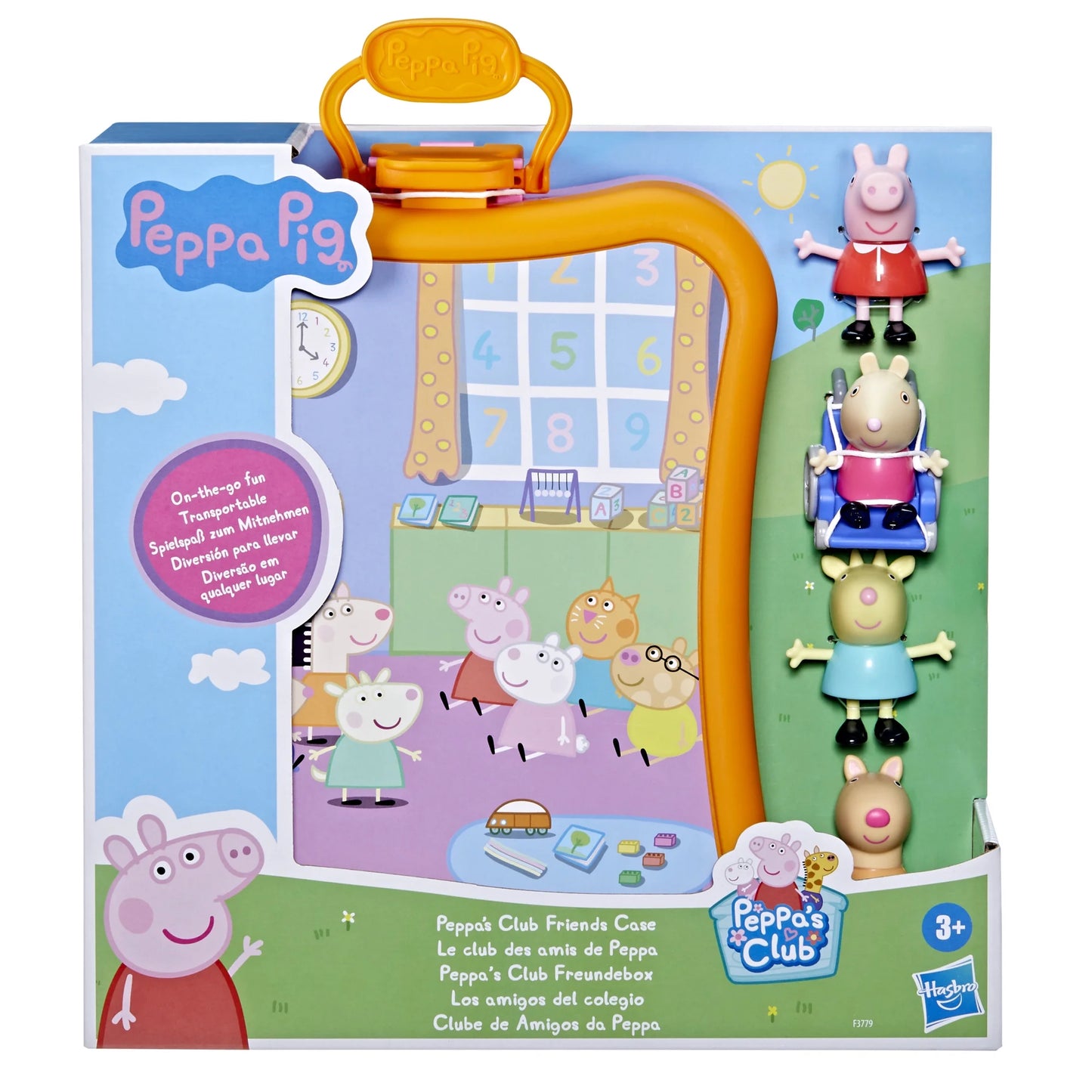 Peppa Pig Club Friends Carrying Case Playset | 4 Figures | Kids Toy