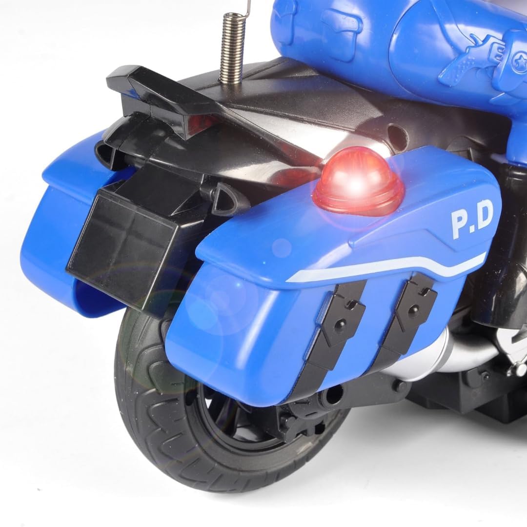 Jakmean RC Motorcycle Blue – 360° Stunt Remote Control Bike Toy