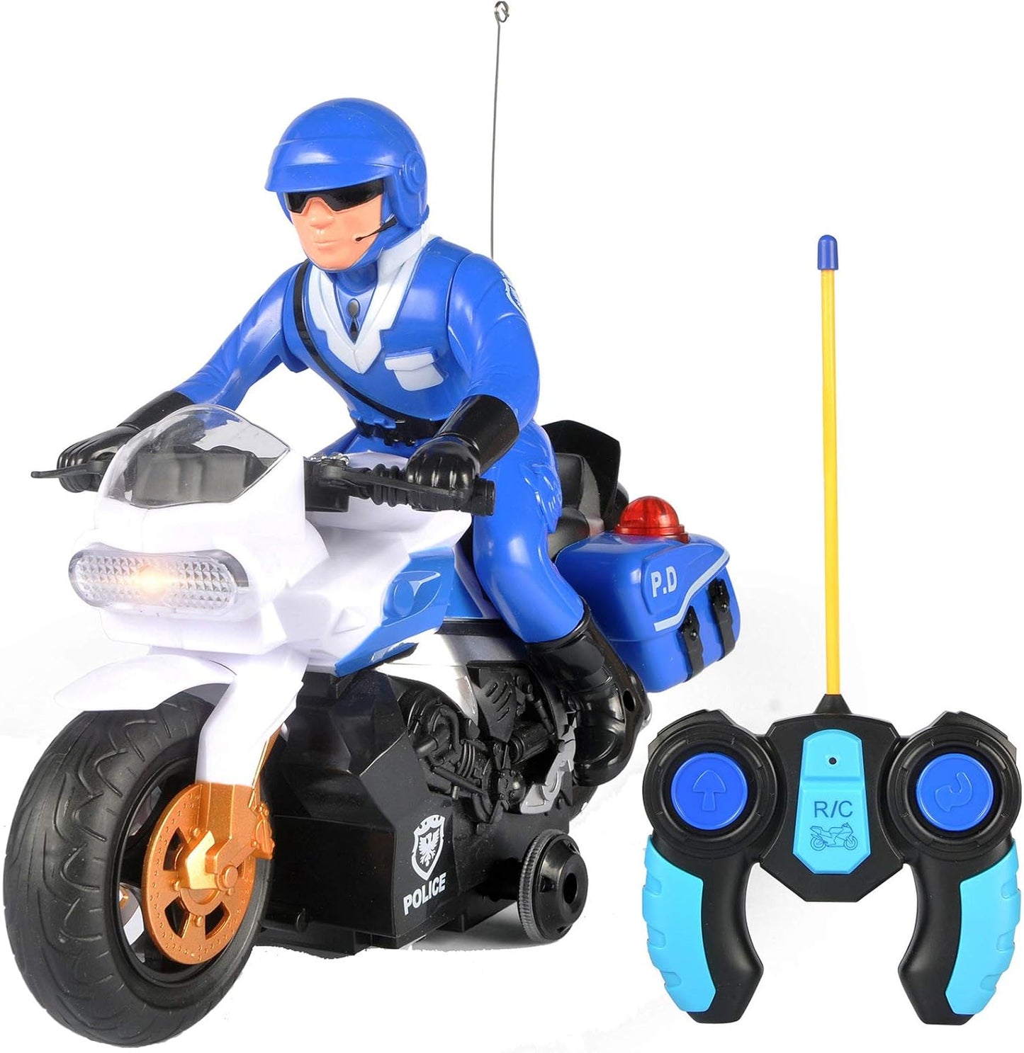 Jakmean RC Motorcycle Blue – 360° Stunt Remote Control Bike Toy