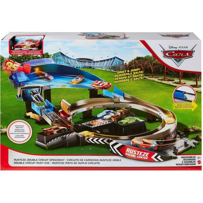 Rust-Eze Double Circuit Speedway Trackset - Disney Pixar Cars-Collectibles
