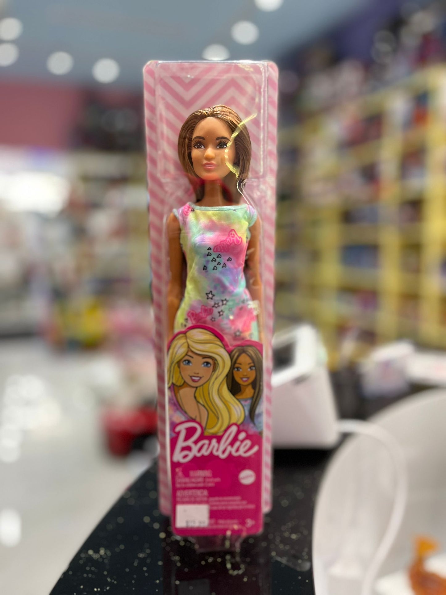 Mattel Barbie Doll in Tie-Dye Dress - Colorful Fashion Statement