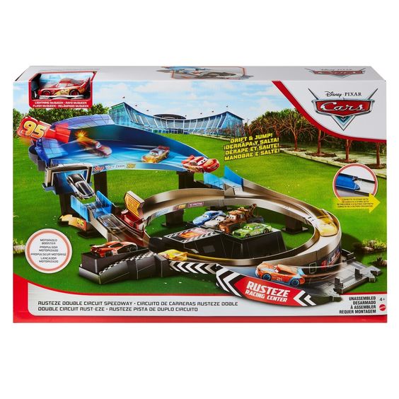 Rust-Eze Double Circuit Speedway Trackset - Disney Pixar Cars-Collectibles