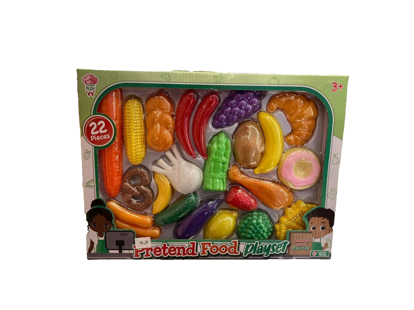Kids Play Kitchen Accessories | 22-Piece Pretend Food Playset toy