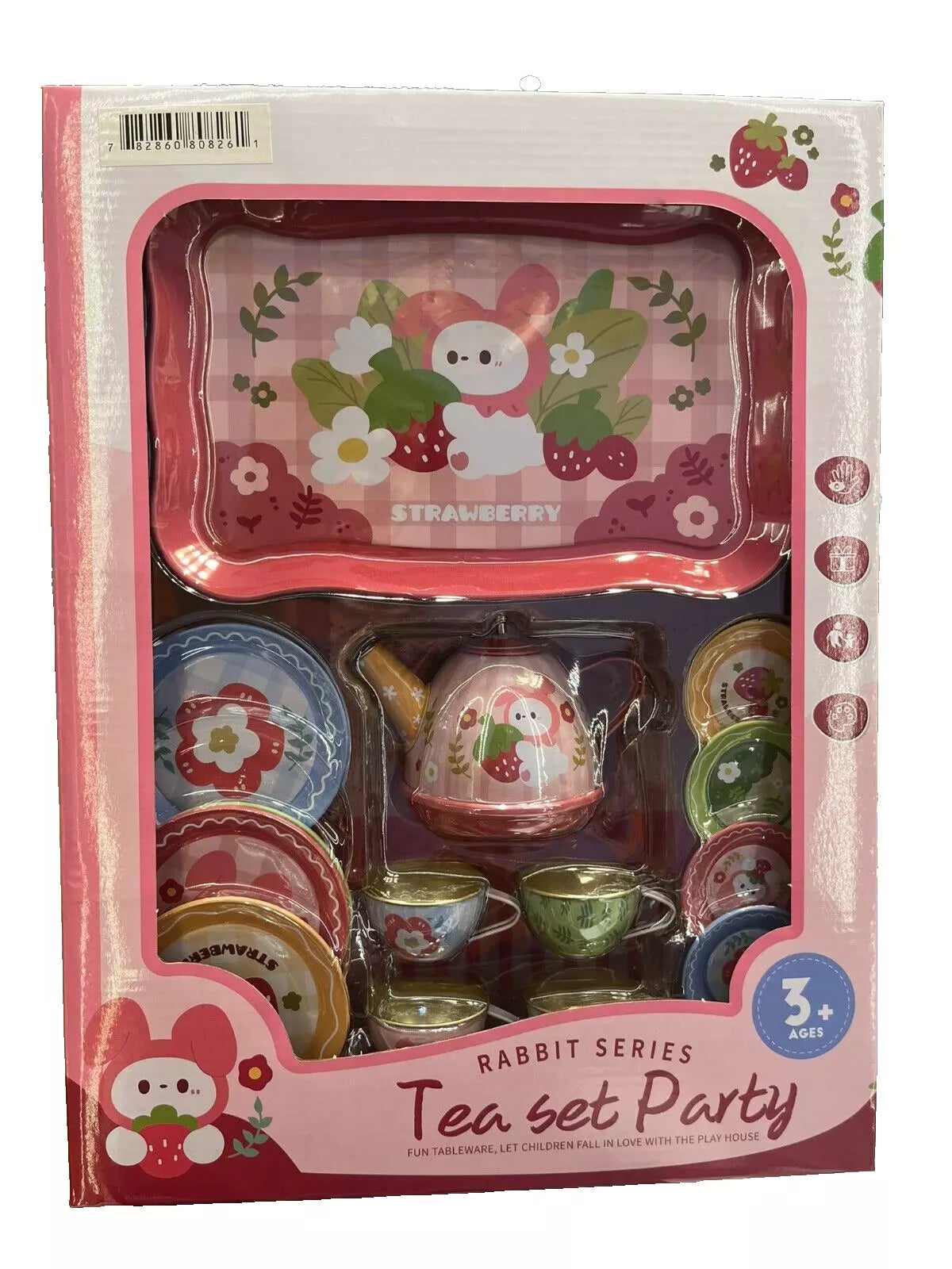 Kids Tea Party Playset - Pretend Play Toy Set with Cups & Accessories