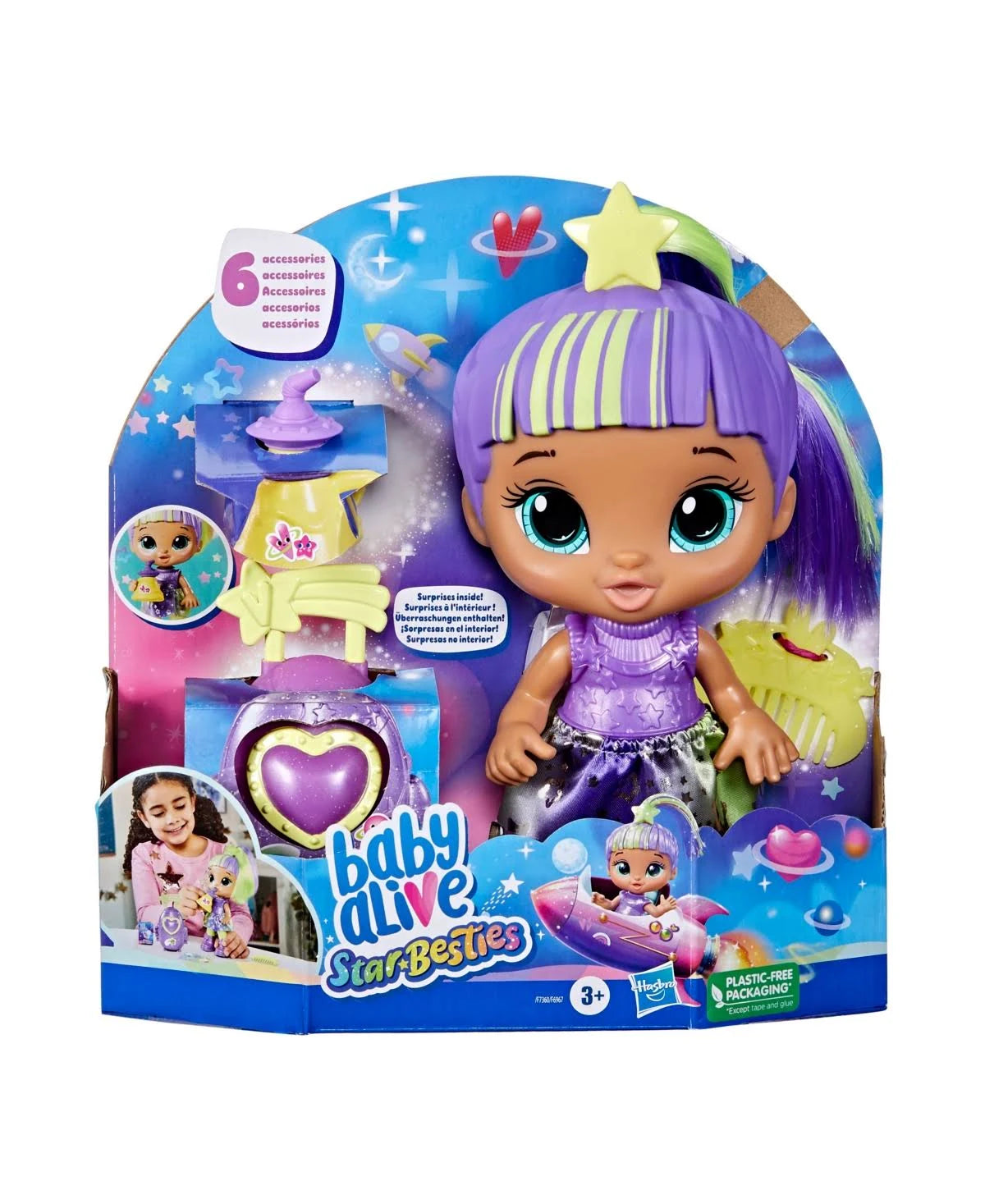 Baby Alive Star Besties Lovely Luna Doll - Interactive Baby Doll