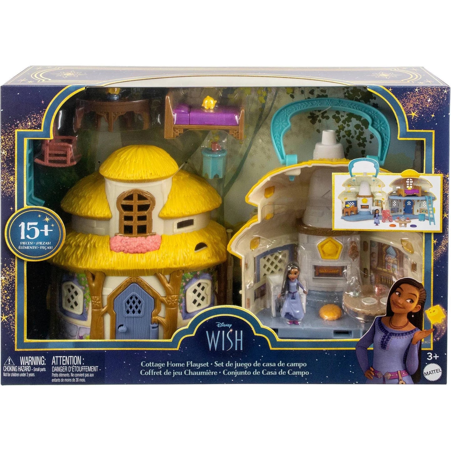 Disney Wish Cottage Playset & Asha Mini Doll