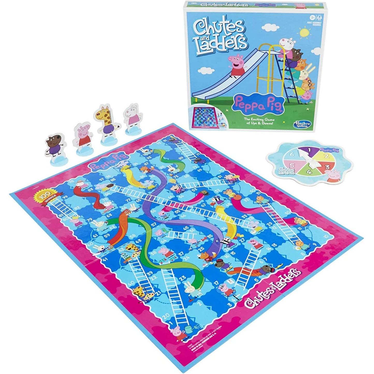 Hasbro Chutes and Ladders Peppa Pig Edition Board Game for Kids Family Fun