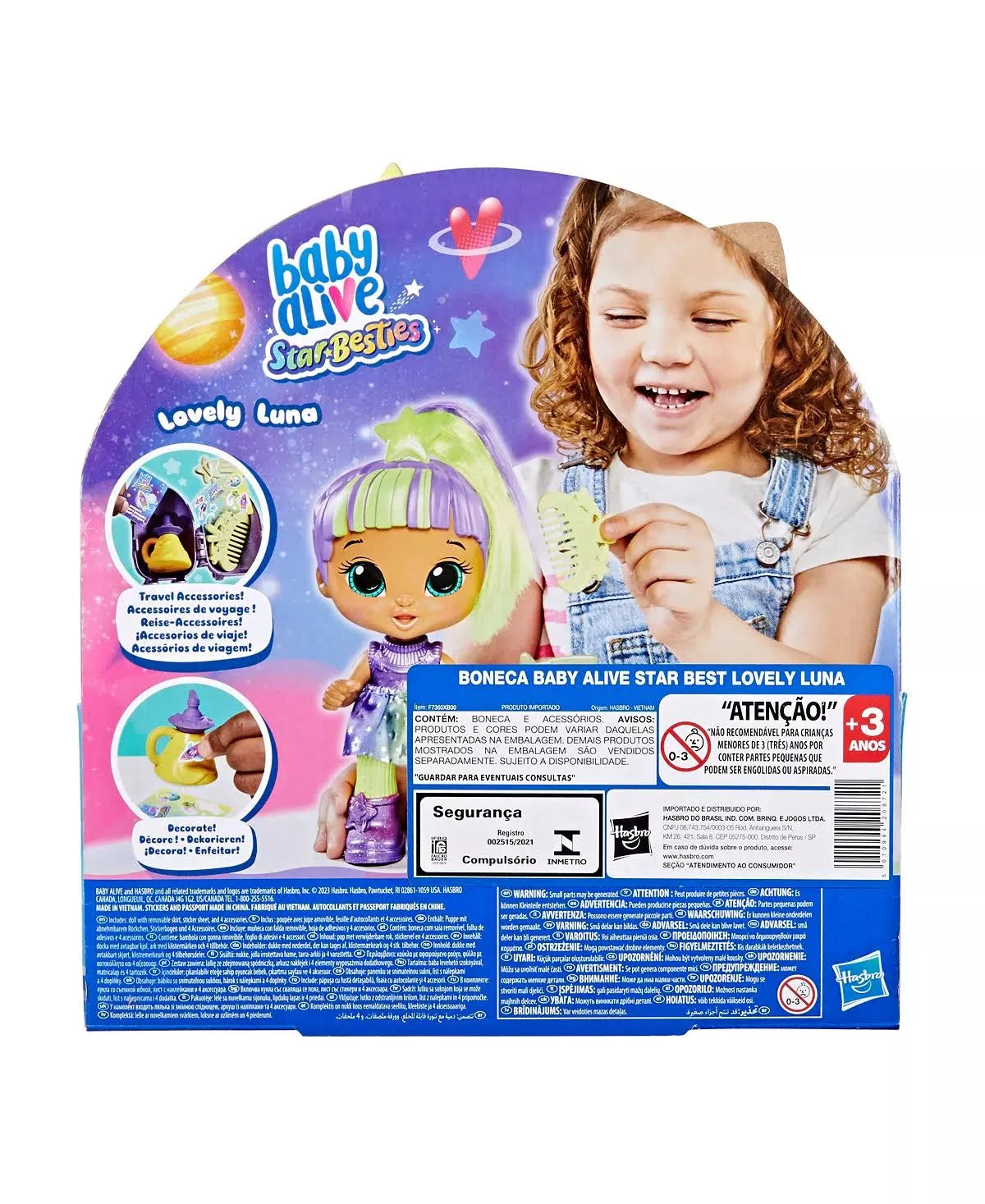 Baby Alive Star Besties Lovely Luna Doll - Interactive Baby Doll