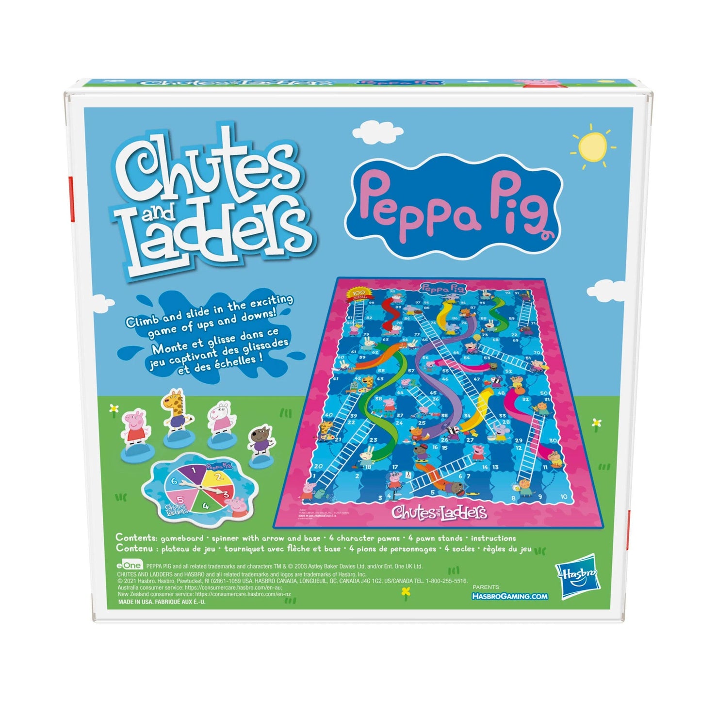 Hasbro Chutes and Ladders Peppa Pig Edition Board Game for Kids Family Fun