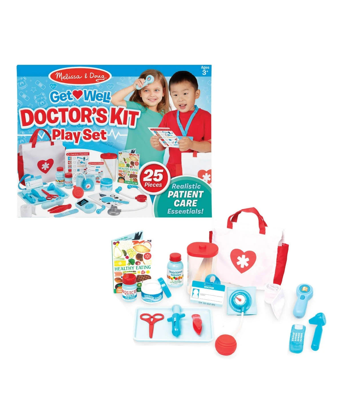 Melissa & Doug Get Well Doctor's Kit PlaySet - Complete Pretend Play Medical Set