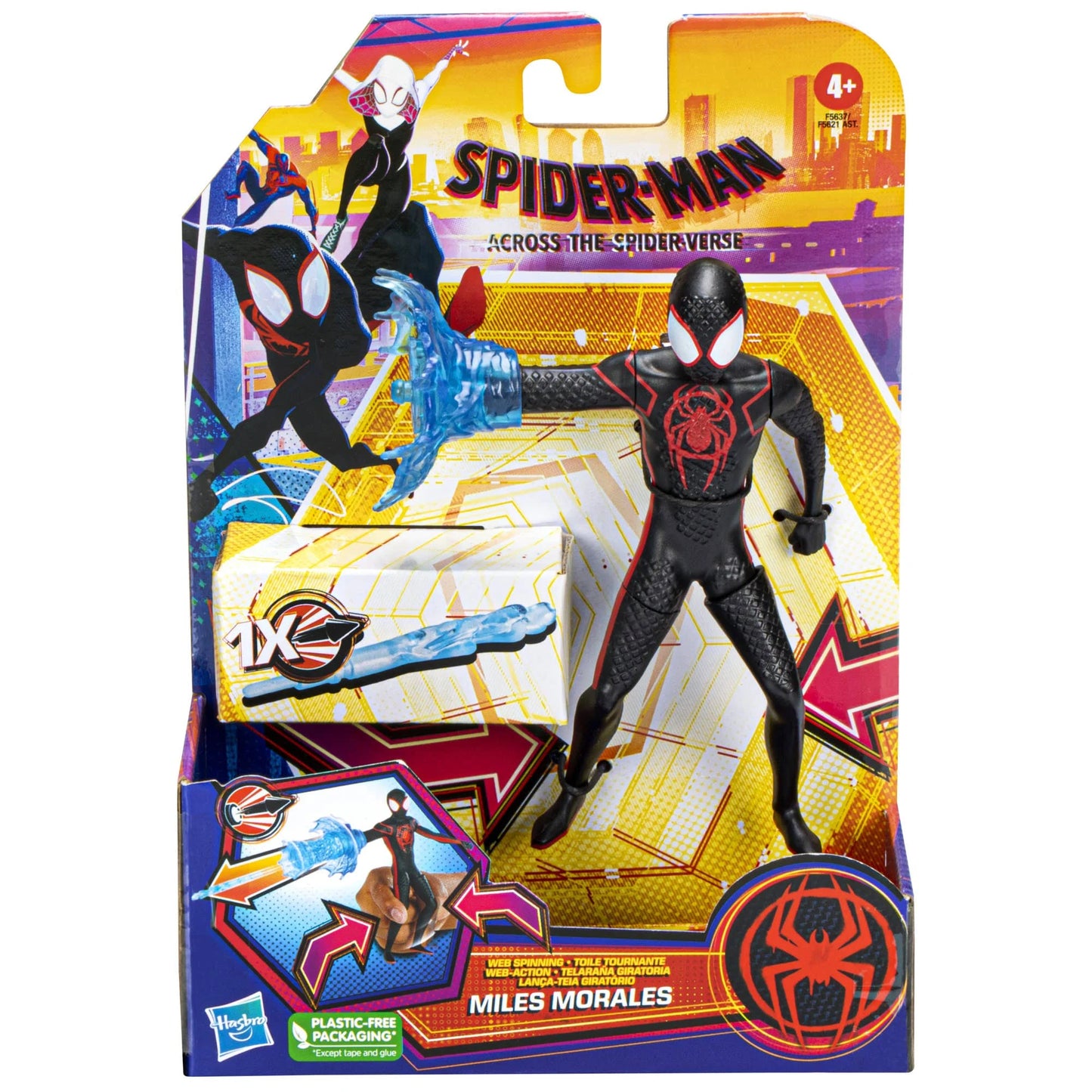 Marvel Spider-Man Across the Spider-Verse Miles Morales Web Spinning Action Figure