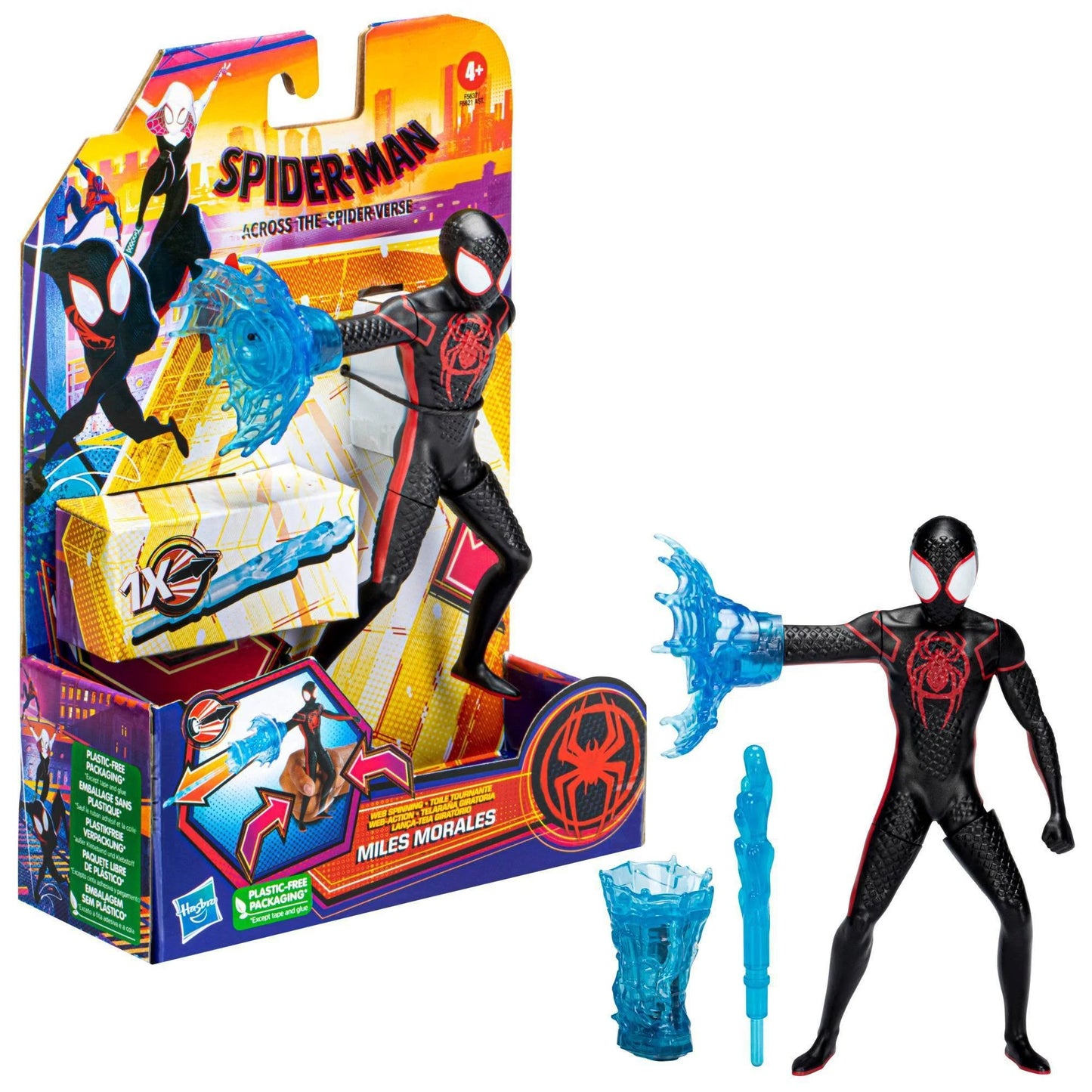 Marvel Spider-Man Across the Spider-Verse Miles Morales Web Spinning Action Figure