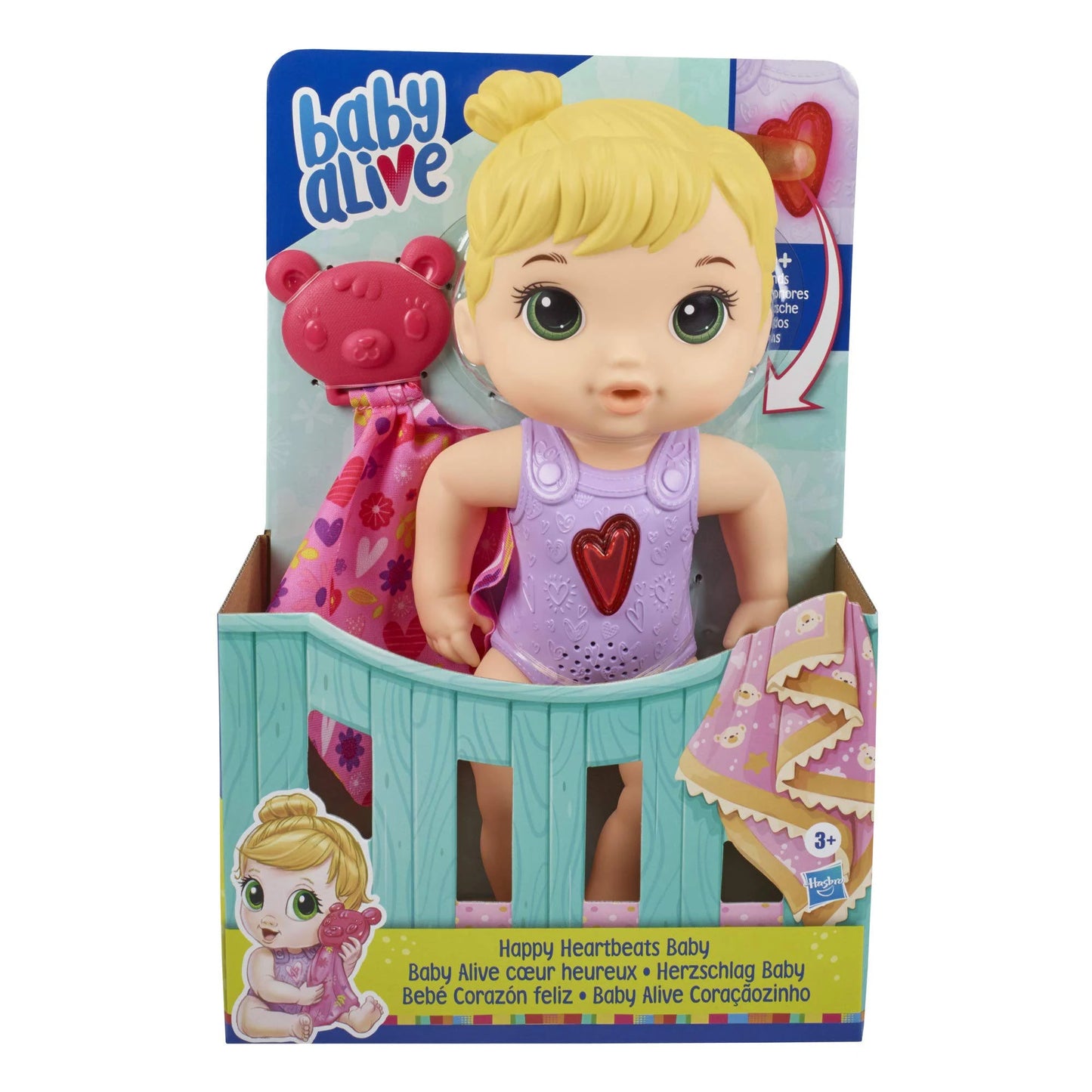 Baby Alive Happy Heartbeats Baby Doll - Interactive & Realistic Play Toy