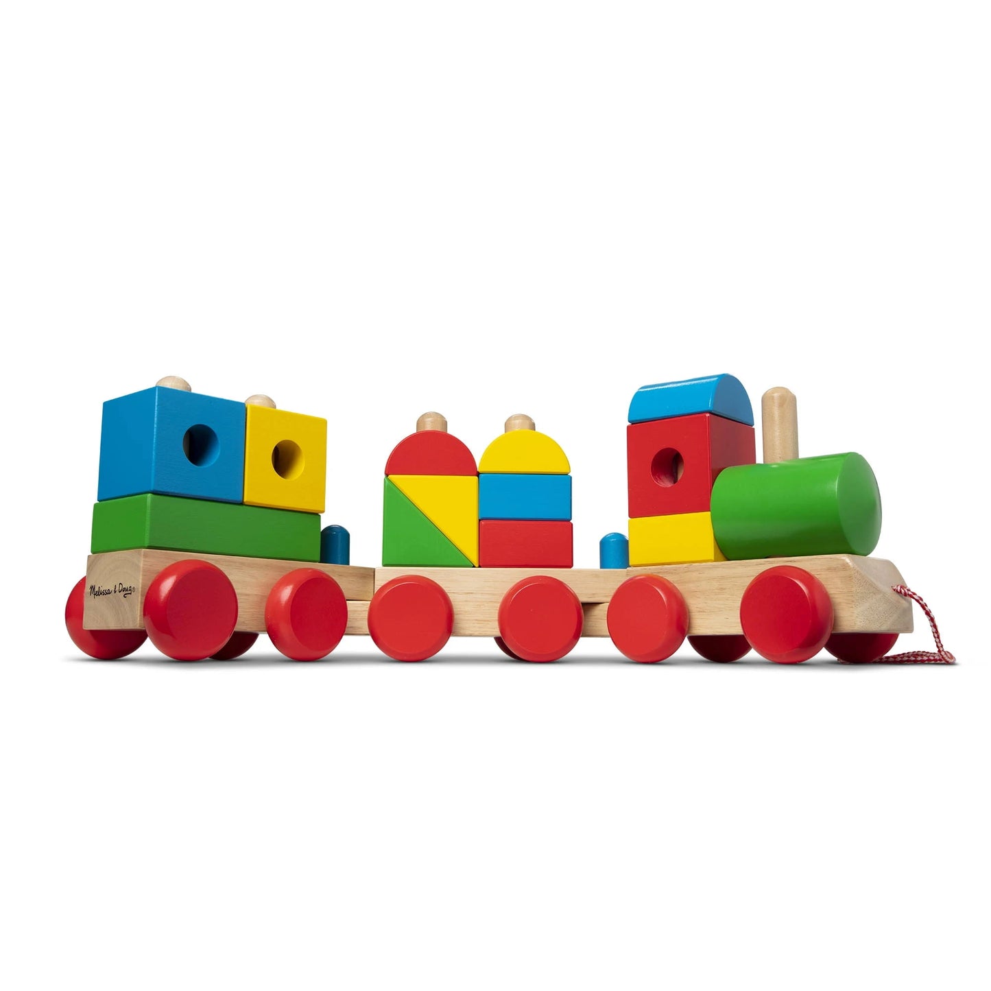 Melissa & Doug Wooden Jumbo Stacking Train Classic - Educational Toy
