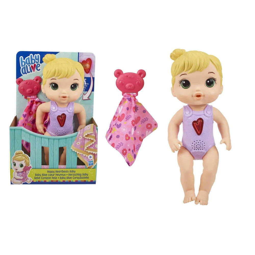 Baby Alive Happy Heartbeats Baby Doll - Interactive & Realistic Play Toy