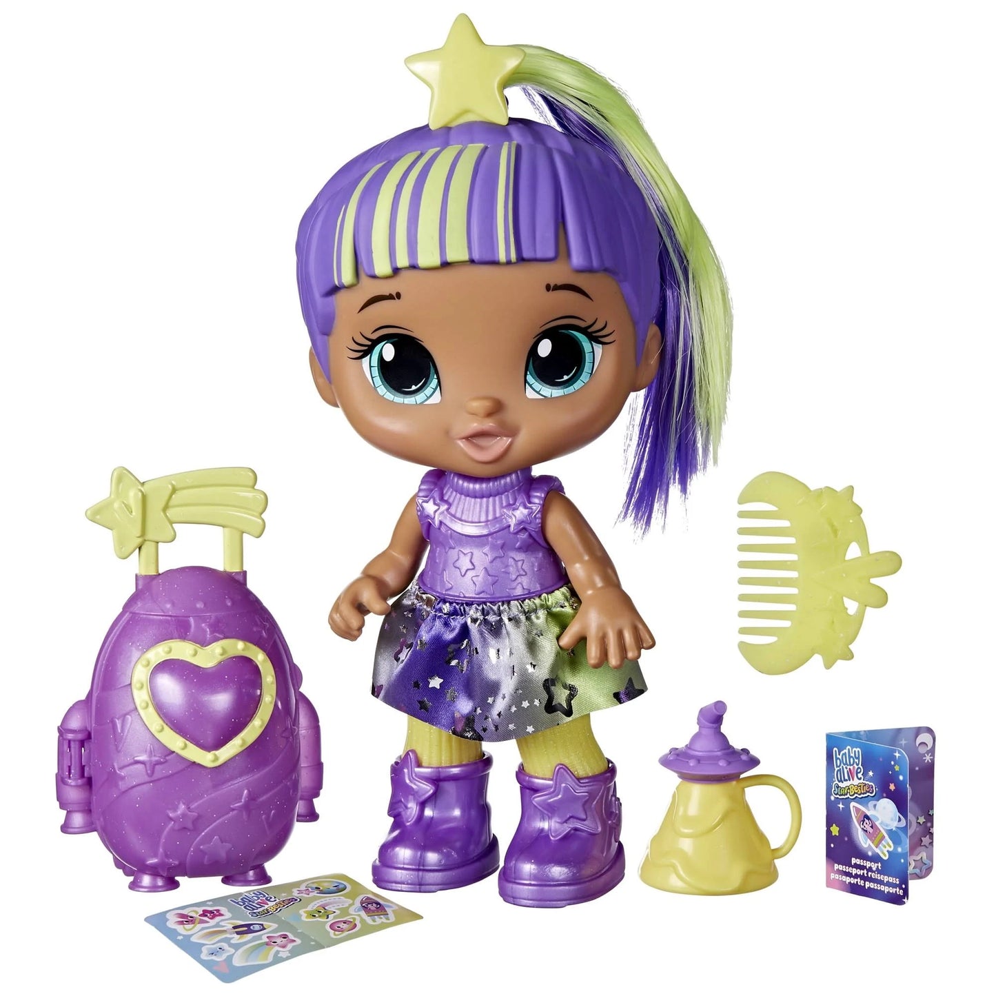 Baby Alive Star Besties Lovely Luna Doll - Interactive Baby Doll