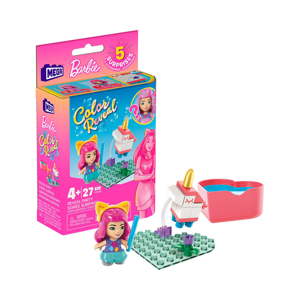 MEGA Barbie Color Reveal Building Set