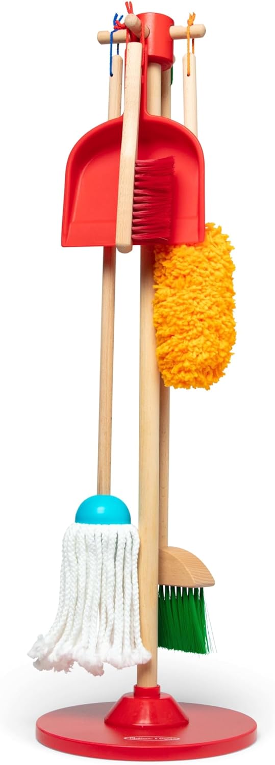 Melissa & Doug Let's Play House! Dust Sweep Mop Set - Pretend Play Cleaning Toy