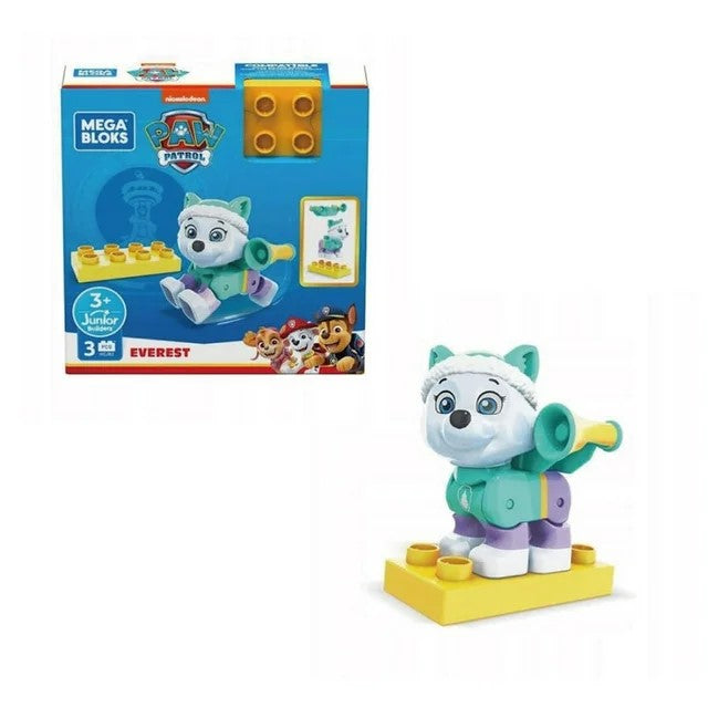 Mega Bloks Paw Patrol Everest, Marshall, Rocky, and Skye Figure 3-Piece Set