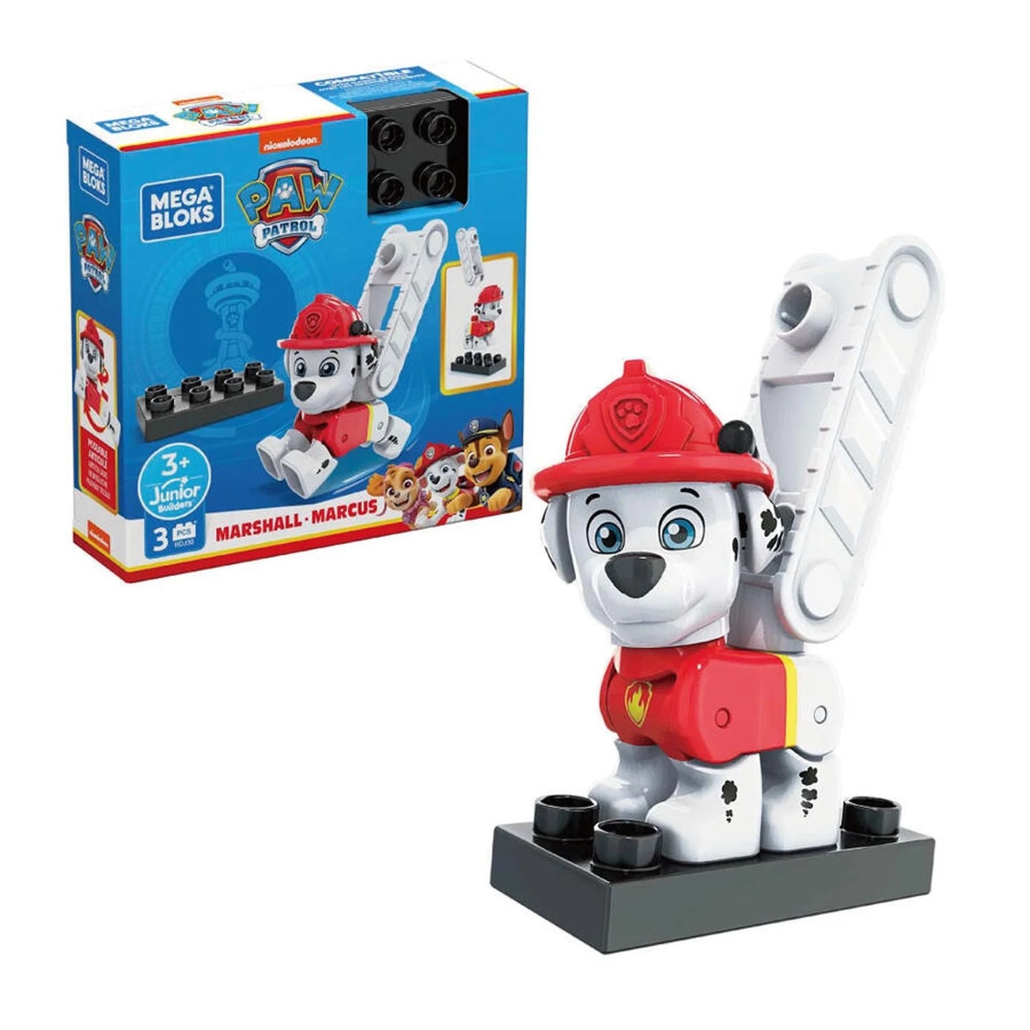 Mega Bloks Paw Patrol Everest, Marshall, Rocky, and Skye Figure 3-Piece Set