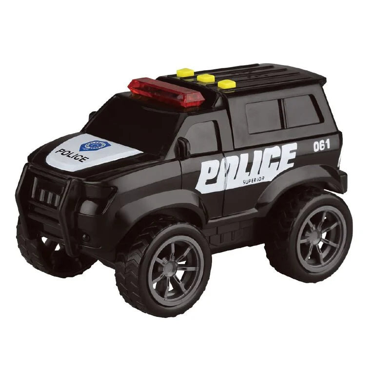Mega Machine City Rescue Police Car Toy – Lights & Sounds for Kids