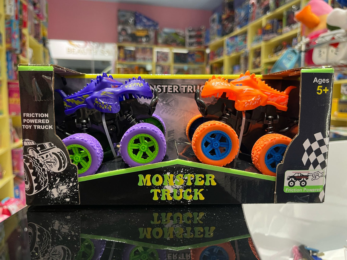 Friction Powered Monster Truck Toy for Kids – Off-Road Vehicle Playset