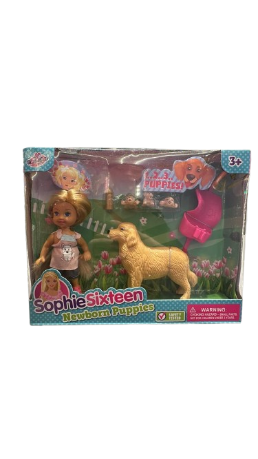 Sophie Sixteen Newborn Puppies Doll – Toy for Kids & Animal Lovers