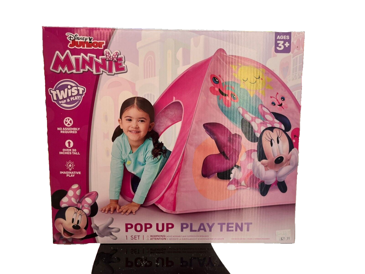 Disney Junior Minnie Mouse Pop Up Play Tent for Kids - Indoor/Outdoor Fun