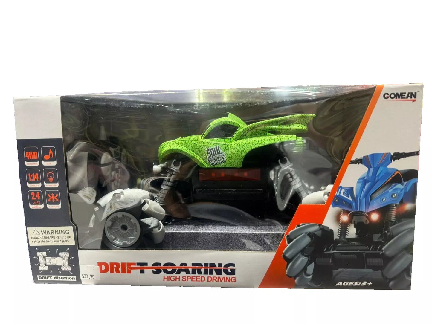 Drift Soaring High-Speed 4WD RC Car - 1:14 Scale, 2.4GHz Remote Control