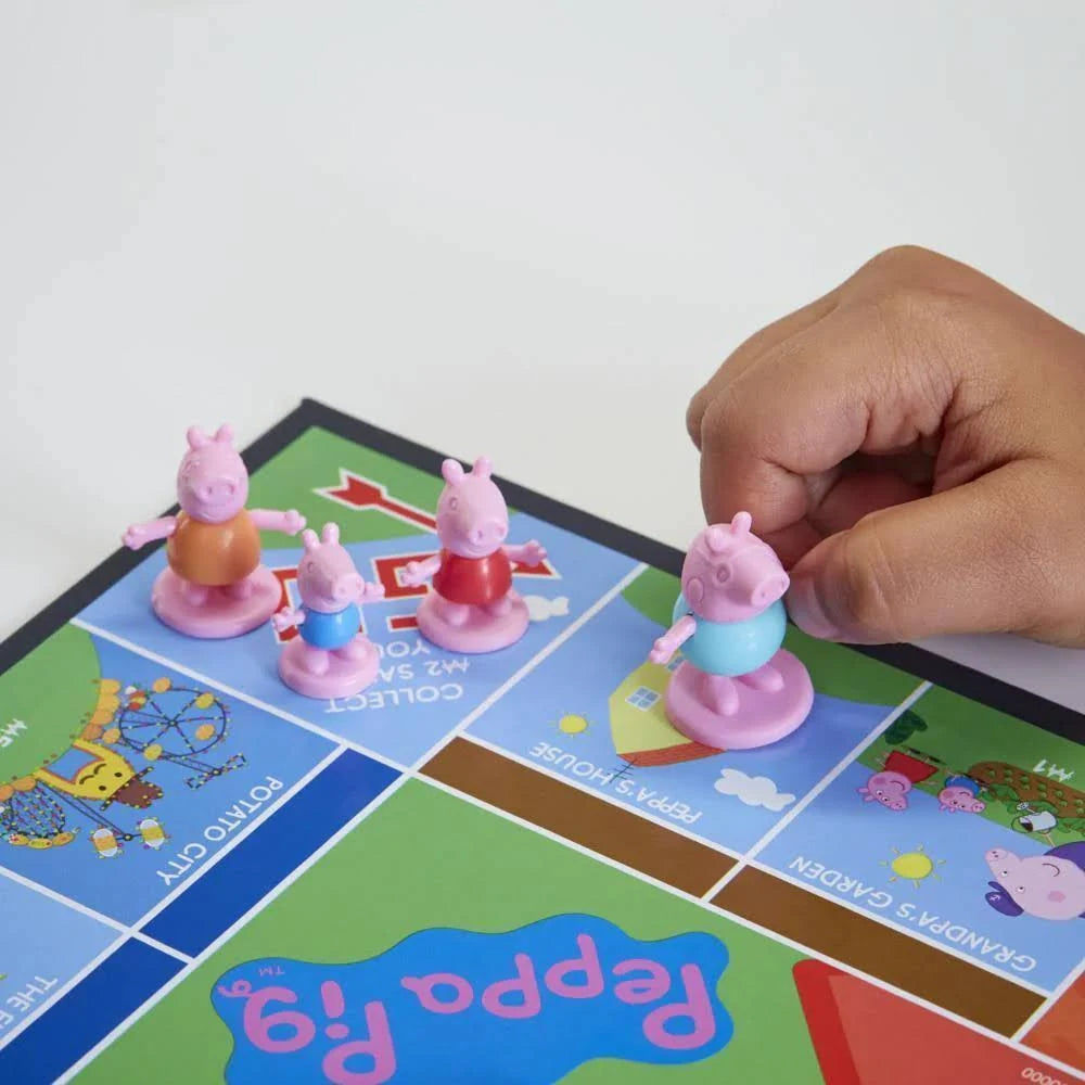 Monopoly Junior Peppa Pig Edition Board Game for Kids Family Fun Playset