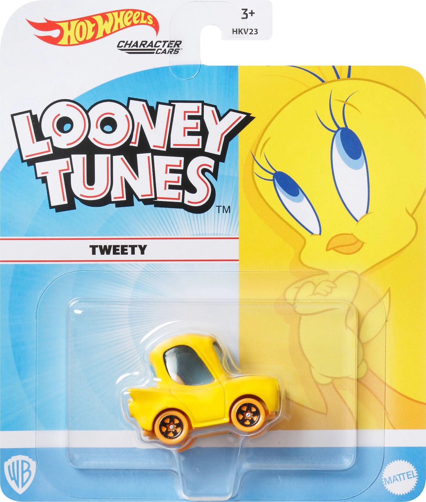 Hot Wheels Looney Tunes Tweety Character Car - 1:64 Scale Diecast