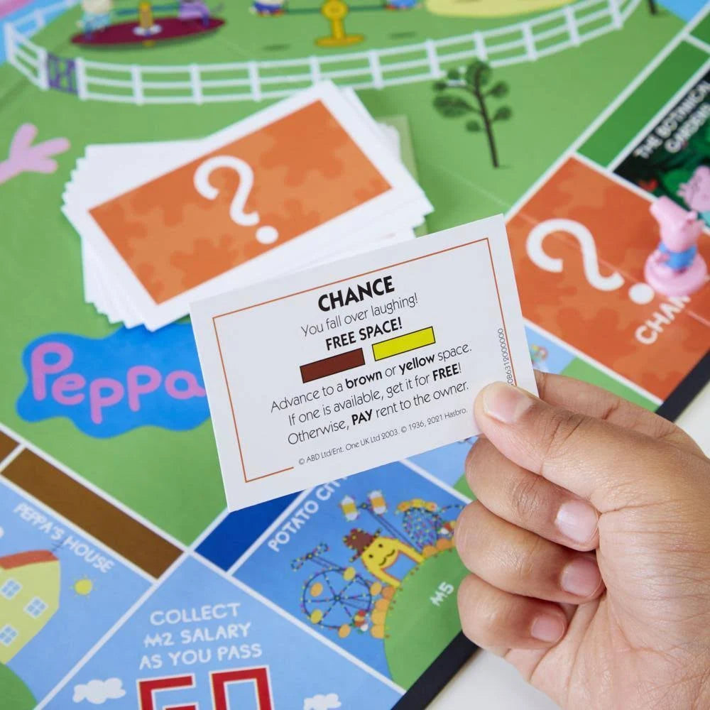 Monopoly Junior Peppa Pig Edition Board Game for Kids Family Fun Playset