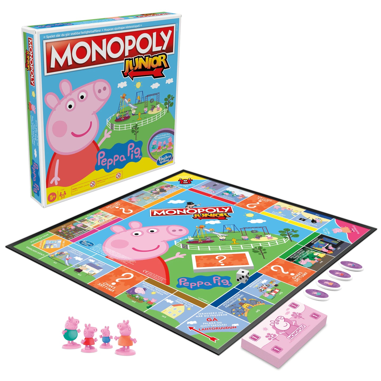 Monopoly Junior Peppa Pig Edition Board Game for Kids Family Fun Playset