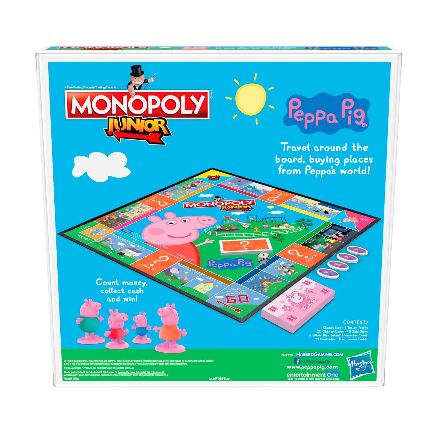 Monopoly Junior Peppa Pig Edition Board Game for Kids Family Fun Playset